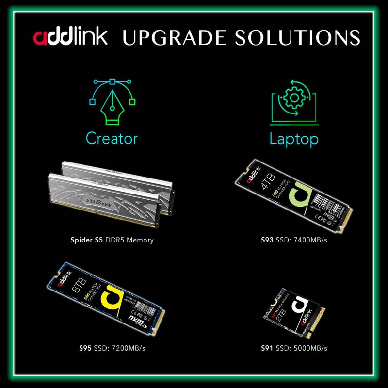SSD Addlink S85 2TB PCIe Gen4 NVMe 6000 MB/s - HD SSD - Magazine Luiza